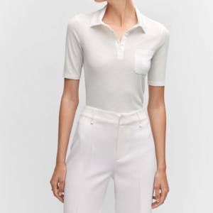 T-shirt pour femme en coton 100% respirant, personnalisé, streetwear, été, col en V, manches courtes - Product Image 1