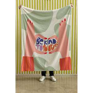 Manta de Felpa Suave Personalizada Premium con Impresión de Colores Brillantes, Estilo Sólido y Patrón de Dibujos Animados, Accesorio para el Hogar y Regalo - Product Image 1