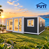 Offre Spéciale – Maison Mobile Conteneurisée Extensible 20ft/40ft, 3-4 Chambres, Villa Modulaire Préfabriquée Pliable