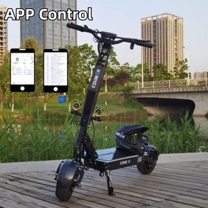 Trottinette électrique pliable 11 pouces avec contrôle par application, pour adulte, 72V 30Ah 40Ah, 120KM, frein à huile, suspension à ressorts de type C, trottinette électrique rapide - Product Image 6