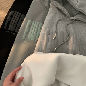 Sudadera con Capucha de Invierno, de Felpa, Algodón, Personalizada, Informal, Premium, Cómoda, con Estampado, 400gsm, para Mujer - Product Image 6