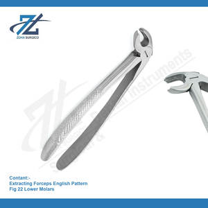 คีมสกัดสำหรับใช้ในทันตกรรมรากฟันรูปที่22ระดับพรีเมียมคีมสกัดเครื่องมือทันตกรรมแบบภาษาอังกฤษ - Product Image 2
