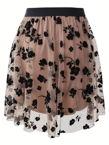 Jupes courtes décontractées et tendance pour femmes, broderie, taille naturelle, mini-jupe d'été, respirante, design plissé, haute qualité - Product Image 2
