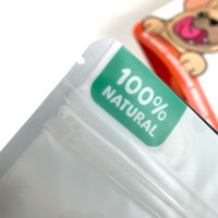 Sacs personnalisés écologiques pour aliments pour chiens, refermables avec fermeture éclair, pour chats et chiens, emballage pour animaux de compagnie, pochette verticale, résistante à l'humidité, pour chewing-gum et lait