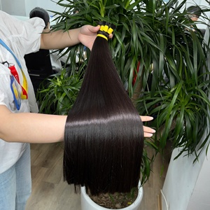 Producto de alta calidad, extensiones de cabello humano virgen a granel, estilos rectos naturales, cabello crudo vietnamita - Product Image 2
