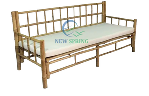 Chaise longue en bambou Vintage écologique de haute qualité pour la maison chambre hôtel appartement hôpital toile matelas Direct Vietnam - Product Image 2