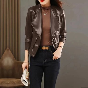 Fashion Red <b>Black</b> Regular Genuine Leather Canvas Men's Winter Jacket 2024 New Casual Korean Version Waterproof Windproof - Product Image 4