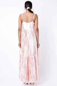 2025 nouveau bohème vente chaude cravate teinture longue Maxi col en v 100% rayonne tissu sans manches coupe ample été dames Maxi robe - Product Image 2