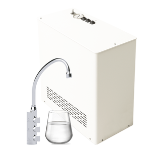 Enfriador de Agua de Ósmosis Inversa Directa Bajo Fregadero, Modelo de 3 Vías 330336-PR-WH, Revestimiento de Nitruro de Aluminio y Titanio Italiano de Alta Dureza - Product Image 1