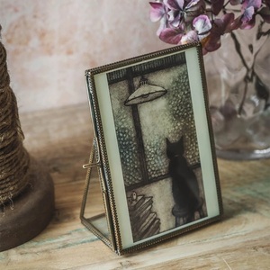 Square Wood Photo <b>Frame</b> Black Border <b>White</b> Mat Gold Inner <b>Frame</b> Modern Wall Decor - Product Image 6