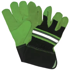 ถุงมือทำงานหนังวัวแยกสำหรับผู้ชายถุงมือป้องกันมือและรอยถลอกดีไซน์ใหม่ - Product Image 4