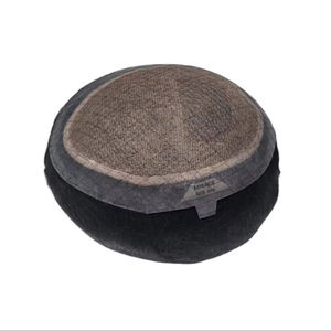 Perruque toupet Miraje Model Taz Hair BD en cheveux humains Remy indiens avec base en dentelle et en PU, ondulations profondes et ondulations naturelles - Product Image 1