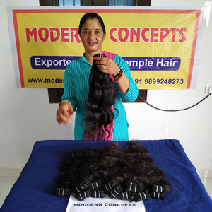 Venta al por mayor 100% Natural Virgin Indian Body Wave Kinky Straight Remy Extensiones de Cabello Humano Barato Sin Procesar Bodywavy Proveedor - Product Image 5