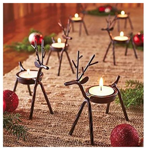 Bougeoir de renne créatif bougeoir en métal vintage pour la meilleure vente bougeoir décoratif de Noël - Product Image 1