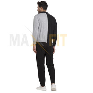 2023 maxfit เสื้อวอร์มมีซิปสำหรับผู้ชายกางเกงวอร์มเนื้อผ้าดีที่สุดมีซิปโลโก้แบบกำหนดเอง - Product Image 4