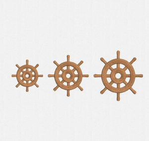 Mini conception de broderie de Machine de roue de bateau de haute qualité meilleur décor fait main de roue de bateau nautique - Product Image 1