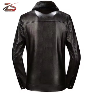 Chaqueta de cuero Precio adecuado disponible Servicio OEM Turn Down Chaqueta de cuero en la mejor calidad Ropa casual impermeable - Product Image 4