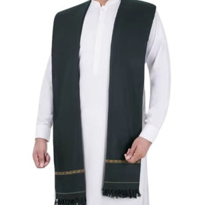 Servicio OEM, MOQ Bajo, Alta Calidad, Transpirable, Secado Rápido, Color Sólido, Chales de Invierno para Hombre, Material Personalizado para la Venta - Product Image 2