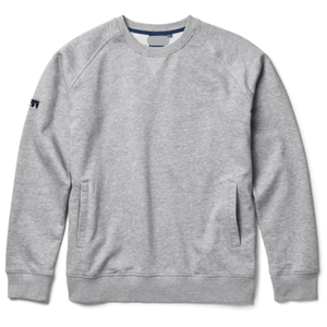 เสื้อสเวตเตอร์ผู้ชายสไตล์วินเทจ ผ้าคอตตอนผสม แขนเสื้อแบบแร็กแลน คอทรงกลม ผ้าเนื้อบางเบา แต่งขอบด้านข้าง - Product Image 1