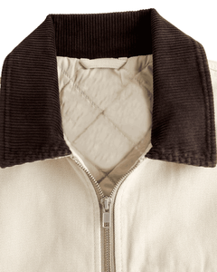 Chaqueta DE TRABAJO DE camionero informal de sarga de algodón para hombre, Chaqueta corta de mecánico de algodón de lavado de ropa de algodón de lona 100%, chaqueta de trabajo de sarga - Product Image 5
