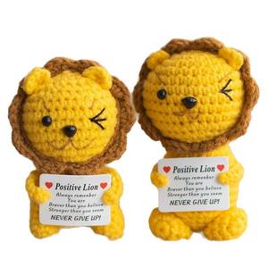 León de Ganchillo Tejido a Mano Personalizado al por Mayor, Adorno de Oficina con Energía Positiva, Regalo para Todas las Estaciones - Product Image 5