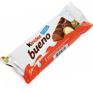 Barras de chocolate con leche Kinderr Bueno auténticas, paquetes de 2 unidades en bandejas retráctiles de 24 unidades para suministro al por mayor a cadenas minoristas - Product Image 2
