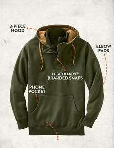 Sweat à capuche tricoté en coton 180GSM unisexe avec fermeture éclair incurvée personnalisée brodée Hip Hop pull surdimensionné décontracté pour hommes sweatshirts décontractés - Product Image 5