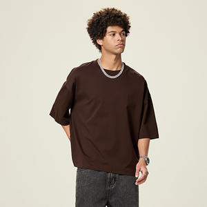 Vente en gros en usine T-shirts à séchage rapide 100% coton pour hommes Impression de logo personnalisé Respirant Motif solide Respirant Service OEM - Product Image 6