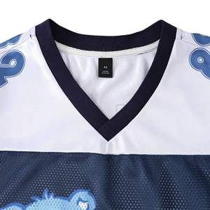 เสื้อฟุตบอลสไตล์อเมริกันย้อนยุคคุณภาพสูง กำลังเป็นที่นิยม ผลิตจากผ้าตาข่ายโพลีเอสเตอร์ 100% พร้อมบริการสกรีนชื่อและหมายเลขตามสั่ง - Product Image 3