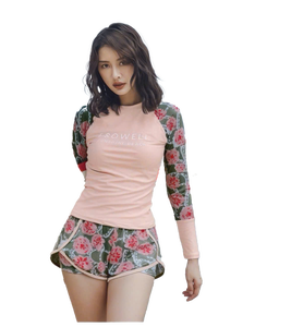 Traje de Baño de Dos Piezas para Mujer, Color Negro y Azul Sólido, Impermeable, No Tóxico, de Nailon y Elastano, Anti-UV, de Secado Rápido - Product Image 3