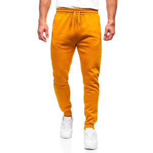 กางเกงเรียกเหงื่อผ้าฝ้าย100% สำหรับผู้ชายกางเกงเล่นยิมแบบลำลองพร้อมเชือกผูกโลโก้ปรับแต่งโลโก้ได้ - Product Image 2