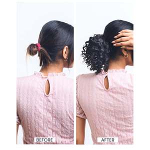 Cheveux bouclés, chignon indien, cheveux Remy, franges, ondulations lâches - Product Image 4
