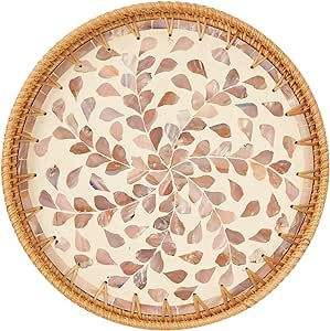 Vente en gros de plateaux à fruits ronds traditionnels en rotin naturel faits à la main de différentes tailles plateaux de service en rotin personnalisés plateaux de décoration intérieure - Product Image 6