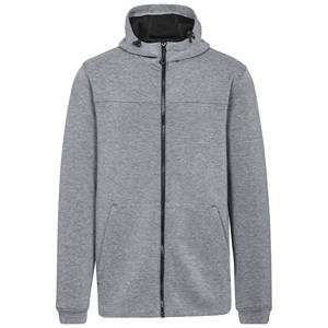 Sudadera con capucha para hombre estilo 100% algodón en blanco con bolsillo con cremallera en el pecho y capucha con cordón ajustable para un almacenamiento seguro y ajuste personalizado - Product Image 5