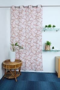 Stylish Golden Collection of Premium Cotton <b>Curtains</b> with Grommet Format for Office Door Decor, Hotels, and Restaurants - Product Image 5