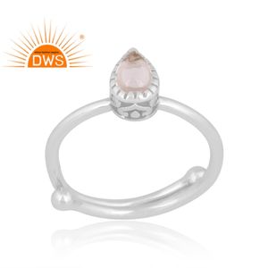 Stylish Design 925 Sterling Silver Natural <b>Crystal</b> Quartz Gemstone <b>Ring</b> For Women Custom Jewelry For Women Gift For Her - Product Image 1