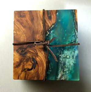 High Quality Handmade Wood Resin Dinnerware Tea Cup Mats & Pads Standard Tableware Stone <b>Coasters</b> Wholesale <b>Drink</b> <b>Coaster</b> Price - Product Image 4