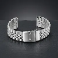 Bracelet de montre intelligent unisexe de luxe GD041 en acier inoxydable avec boucle en acier inoxydable, bracelet de montre souple et réglable, pièces de montre