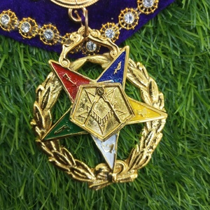 OES ORDEN DE LA ESTRELLA ORIENTAL COLLAR CADENA DE METAL CON JOYA - Product Image 2