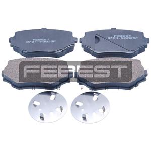 Set di pastiglie freno anteriori FEBEST (0701-SQ625F) - Product Image 1