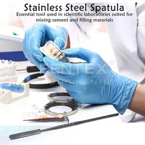 Espátula de Laboratorio Dental de Acero Inoxidable, Herramienta de Mezcla de Cemento de Extremo Plano, Autoclavable, Esterilizable, Instrumento de Precisión para Laboratorio - Product Image 5