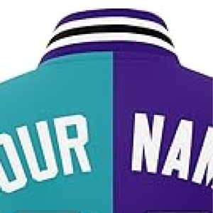 <b>Men</b> Custom and Teal Split Design Varsity <b>Jacket</b> Personalized Athletic Letterman with Custom Team Name and Number - Product Image 2