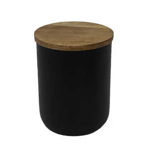 Boîte de rangement de forme ronde en métal de fer de conception martelée avec couvercle fini or pour les ustensiles de cuisine à la maison et la boîte de rangement de table - Product Image 6