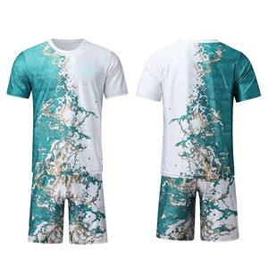 Conjunto corto de chándal personalizado Conjunto de dos piezas de pantalones cortos de verano para hombre Conjunto de camiseta y pantalones cortos Conjunto de pantalones cortos Para hombre Conjunto de pantalones Cortos Para niños. - Product Image 1