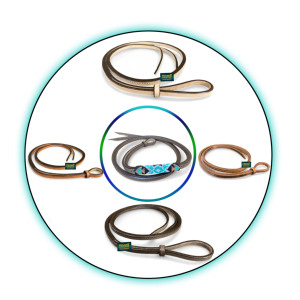 Fouet d'équitation western promotionnel en cuir de vachette véritable avec option de poignée perlée et couleurs personnalisées – Vente en gros - Product Image 1