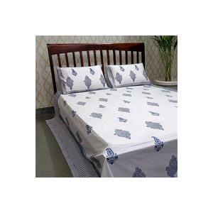 Nueva llegada 100% algodón tamaño queen colcha hecha a mano bien absorbente bloque de mano impreso percal para colchas de Hotel en casa venta - Product Image 1