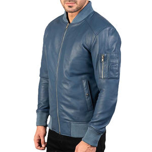 Chaqueta de cuero de calidad superior de nuevo diseño para hombre, chaqueta de cuero transpirable de calidad superior a la venta, marca elegante de clase alta - Product Image 3
