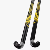 Palo de hockey profesional personalizado de calidad superior, palo de hockey de campo de carbono de edición limitada multicolor