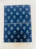 Carnet de notes/journal scolaire de luxe en velours fait main, imprimé au bloc, brodé, couleurs personnalisables, logo personnalisé