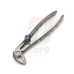 Fórceps de extracción de acero inoxidable #17 para los terceros molares derechos, fórceps de 7mm para la mandíbula superior del dentista, extracción Manual suave - Product Image 4